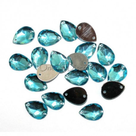 Lot de 20 strass goutte à enfiler