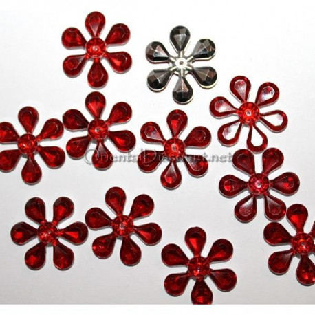 Lot de 10 fleurs pétale a coudre