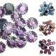 Lot de 20 strass coudre Marguerite rouge