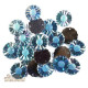 Lot de 20 strass coudre Marguerite rouge