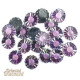 Lot de 20 strass coudre Marguerite rouge