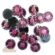 Lot de 20 strass coudre Marguerite rouge