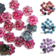Lot de 20 strass rosace à coudre 