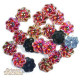 Lot de 20 strass rosace à coudre 