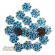 Lot de 20 strass rosace à coudre 