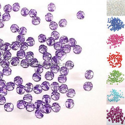 Lot de 70 perles cristal à facettes