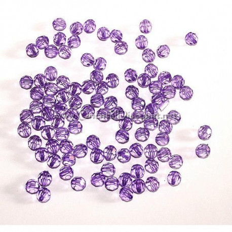 Lot de 70 perles cristal à facettes
