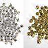 Perles à facettes hexagonal doré ou argenté