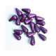 Perles forme goutte en verre 10 mm