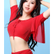 Top de danse orientale transparent brillant