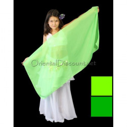 Voile enfant de danse orientale vert