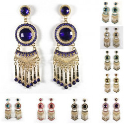 Boucles d'oreilles Bollywood Bohême or