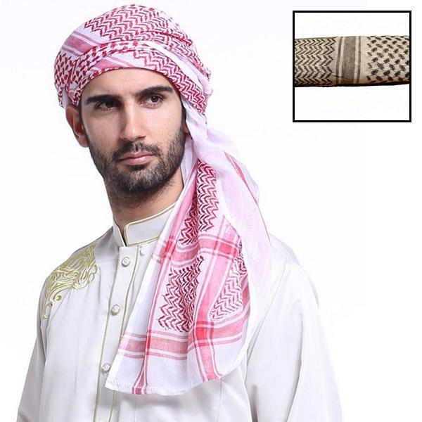 YJZQ Écharpe Unisexe Foulard Arabe Femme Homme Nappe Tour de Cou Motard  Serviette en Keffieh Grande Cagoule Chaud Randonnée a