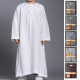 Djellaba garçon col plat manches longues 