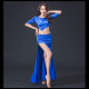 Costume de danse satiné top court en pointe