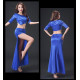 Costume de danse satiné top court en pointe