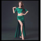Costume de danse satiné top court en pointe