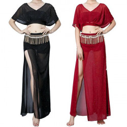 Tenue de danse orientale moderne et scintillante