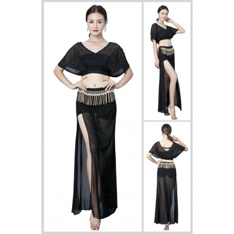 Tenue de danse orientale moderne et scintillante