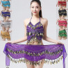 Ceinture de danse orientale moderne à paillettes