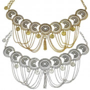 Ceinture métal vintage à strass
