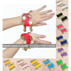 Bracelet élastique à sequins à la paire