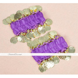 Bracelet élastique à sequins à la paire