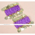 Bracelet élastique à sequins à la paire
