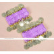 Bracelet élastique à sequins à la paire