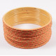 Lot de 12 bracelets Bangles indiens à paillettes or
