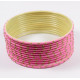 Lot de 12 bracelets Bangles indiens à paillettes or