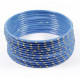 Lot de 12 bracelets Bangles indiens à paillettes or