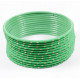 Lot de 12 bracelets Bangles indiens à paillettes or