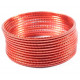 Lot de 12 bracelets bangles indiens striés couleur unie