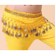 Ceinture de danse orientale enfant à pièces et galon or