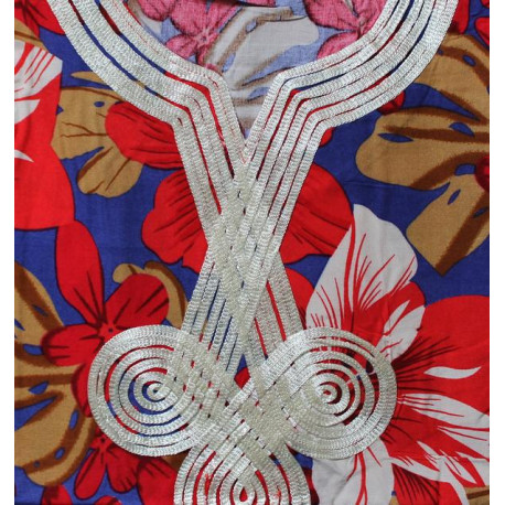 Djellaba d'été style tropical