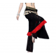 Ceinture tribale de danse orientale en dentelle et pompons