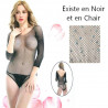 Body de danse résille et strass
