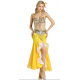 Tenue de scène de danse orientale compléte couleur or
