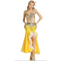 Tenue de scène de danse orientale compléte couleur or