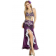 Tenue de scène de danse orientale compléte couleur violette