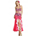 Tenue de scène de danse orientale compléte couleur fuschia