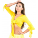 Top de cours de danse orientale jaune