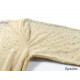 Body beige strass à manches longues