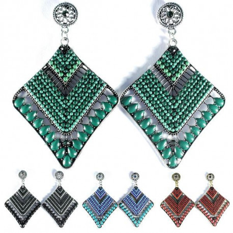 Boucles d'oreilles pendantes Bohême