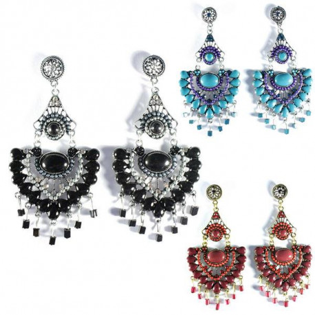 Boucles d'oreilles fantaisie bohême
