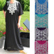 Abaya femme manches courtes strass et broderies