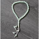 Chapelet Tasbih 33 grains couleur vert de gris