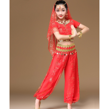 Costume indien Bollywood enfant 3 pièces