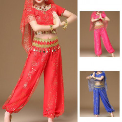 Costume indien Bollywood enfant 3 pièces